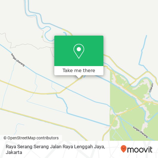 Raya Serang Serang Jalan Raya Lenggah Jaya map