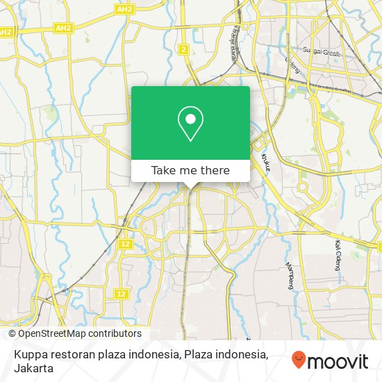 Kuppa restoran plaza indonesia, Plaza indonesia map