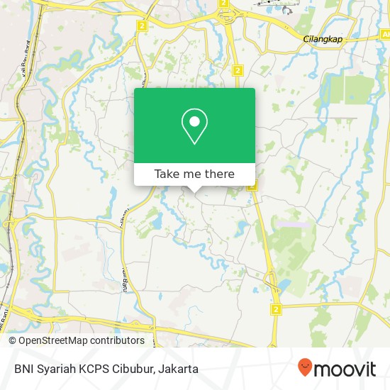 BNI Syariah KCPS Cibubur map