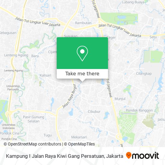 Kampung I Jalan Raya Kiwi Gang Persatuan map