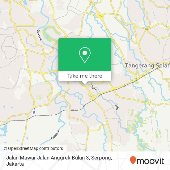 Jalan Mawar Jalan Anggrek Bulan 3, Serpong map