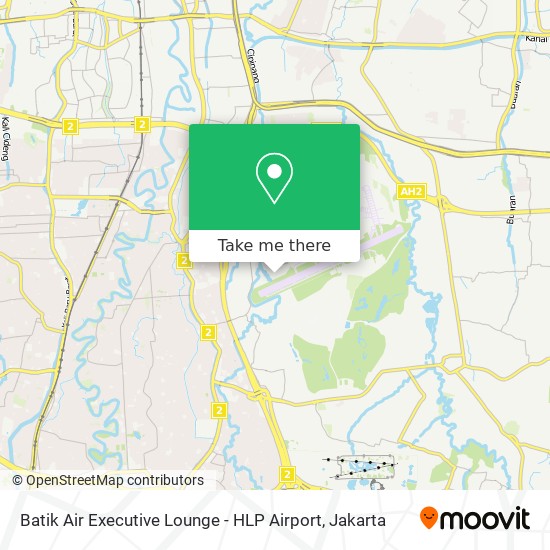 Batik Air Executive Lounge - HLP Airport map