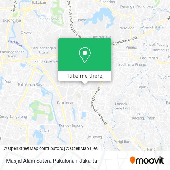 Masjid Alam Sutera Pakulonan map