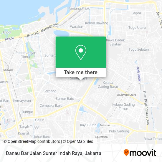 Danau Bar Jalan Sunter Indah Raya map