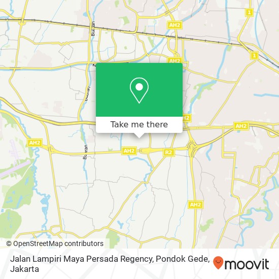 Jalan Lampiri Maya Persada Regency, Pondok Gede map