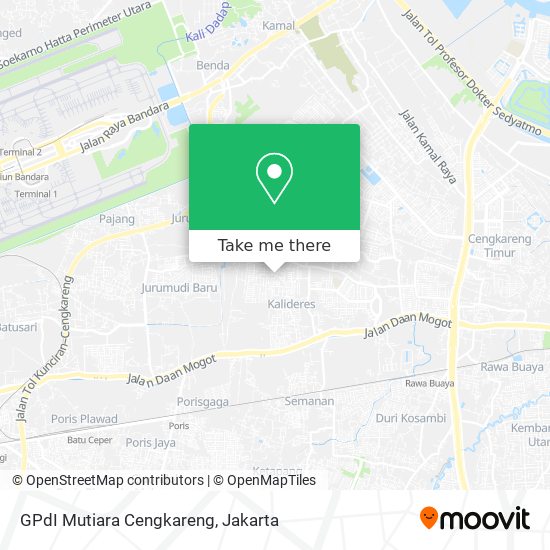 GPdI Mutiara Cengkareng map