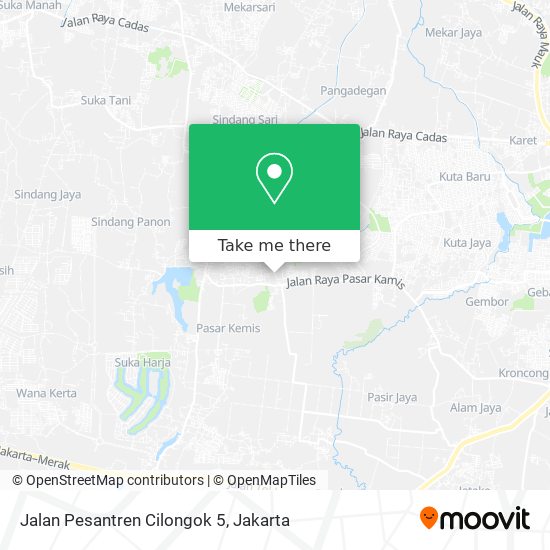 Jalan Pesantren Cilongok 5 map