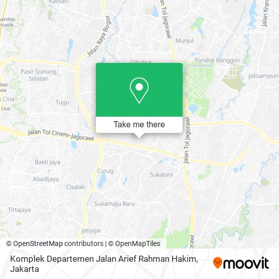 Komplek Departemen Jalan Arief Rahman Hakim map