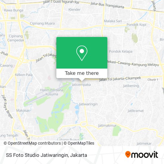 SS Foto Studio Jatiwaringin map