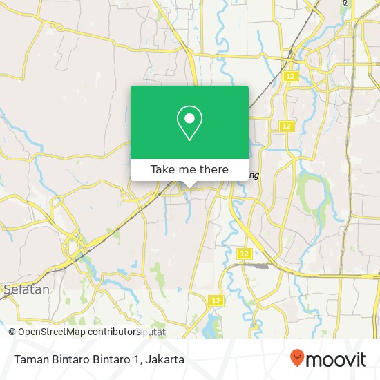 Taman Bintaro Bintaro 1 map