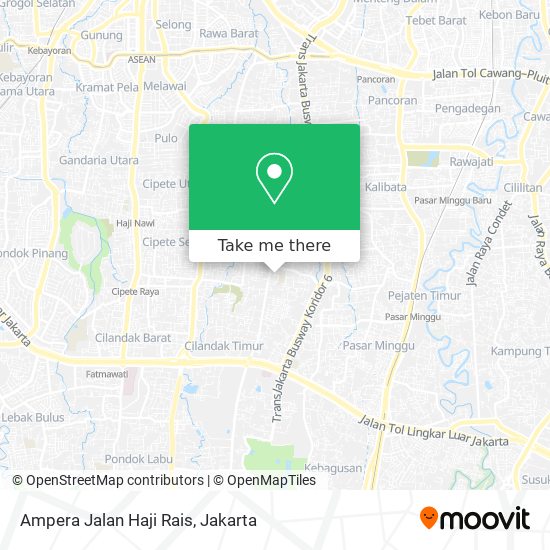 Ampera Jalan Haji Rais map