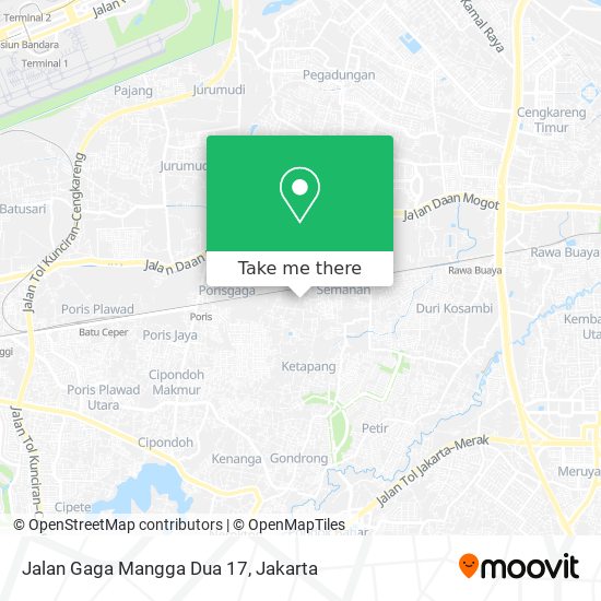 Jalan Gaga Mangga Dua 17 map