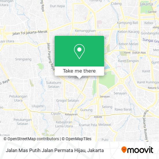 Jalan Mas Putih Jalan Permata Hijau map