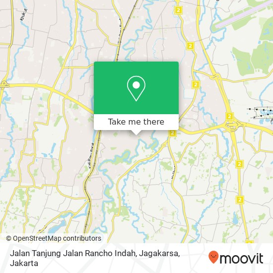 Jalan Tanjung Jalan Rancho Indah, Jagakarsa map
