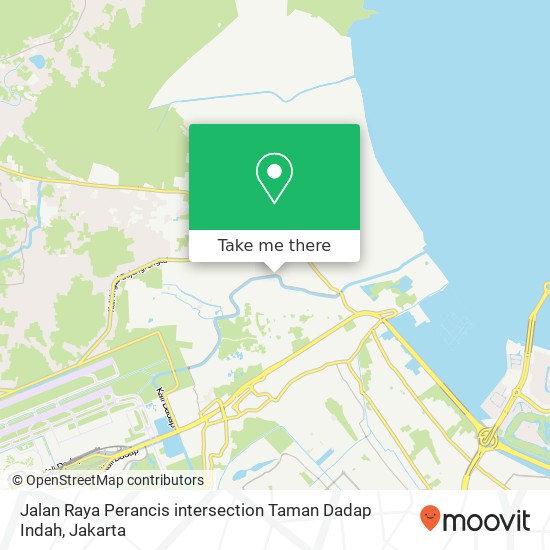 Jalan Raya Perancis intersection Taman Dadap Indah map