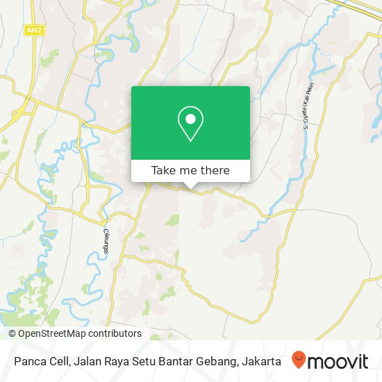 Panca Cell, Jalan Raya Setu Bantar Gebang map