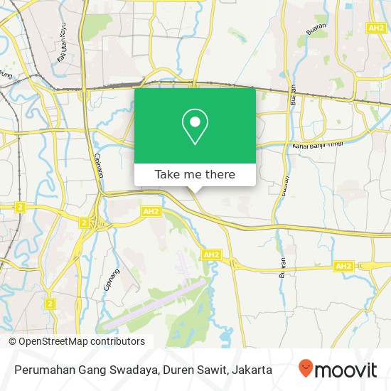 Perumahan Gang Swadaya, Duren Sawit map