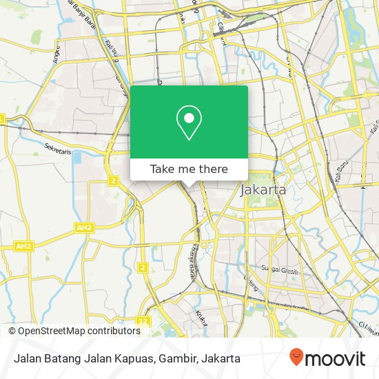 Jalan Batang Jalan Kapuas, Gambir map