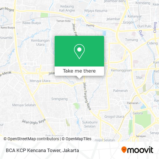 BCA KCP Kencana Tower map