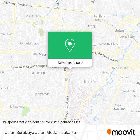 Jalan Surabaya Jalan Medan map