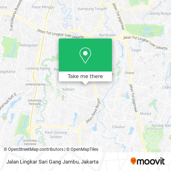Jalan Lingkar Sari Gang Jambu map