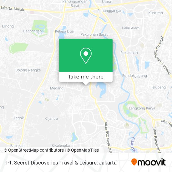 Pt. Secret Discoveries Travel & Leisure map