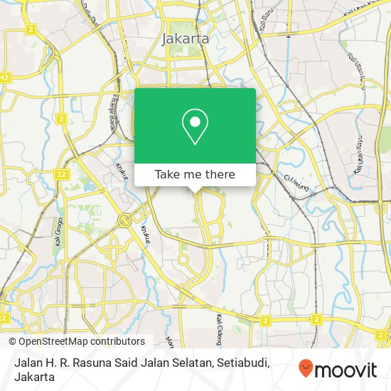 Jalan H. R. Rasuna Said Jalan Selatan, Setiabudi map