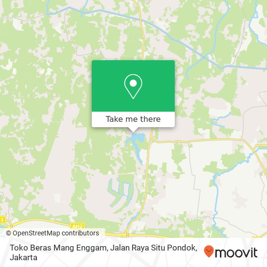 Toko Beras Mang Enggam, Jalan Raya Situ Pondok map