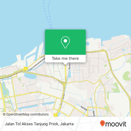 Jalan Tol Akses Tanjung Priok map
