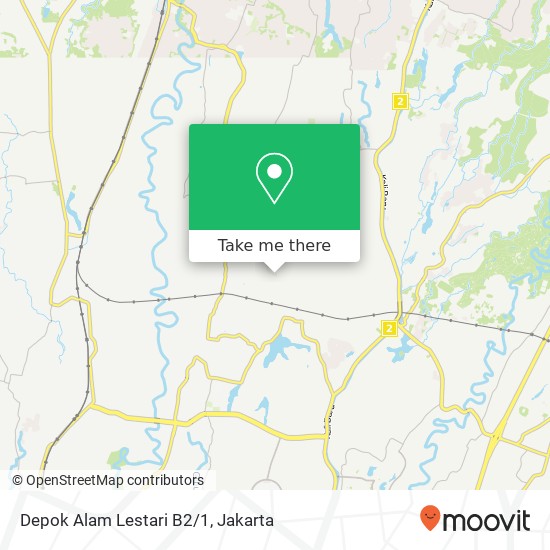 Depok Alam Lestari B2/1 map