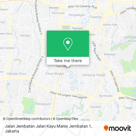 Jalan Jembatan Jalan Kayu Manis Jembatan 1 map