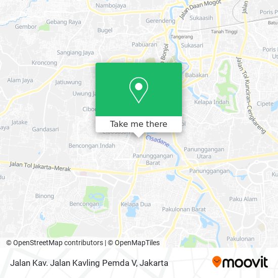 Jalan Kav. Jalan Kavling Pemda V map
