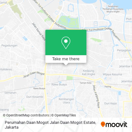 Perumahan Daan Mogot Jalan Daan Mogot Estate map