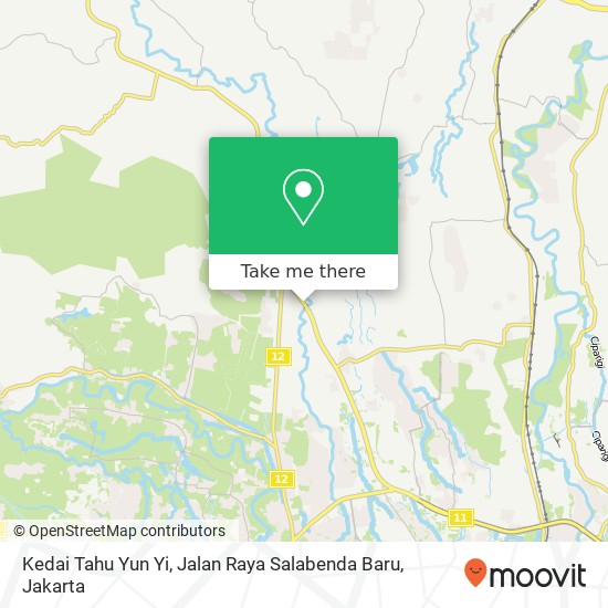 Kedai Tahu Yun Yi, Jalan Raya Salabenda Baru map