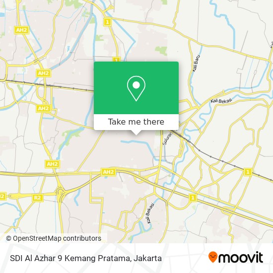 SDI Al Azhar 9 Kemang Pratama map