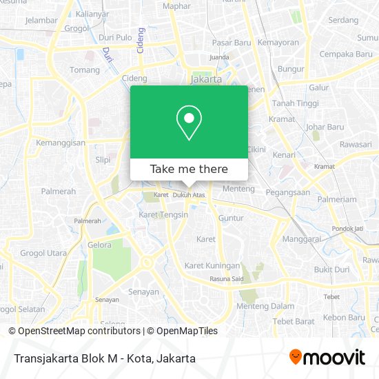 Transjakarta Blok M - Kota map