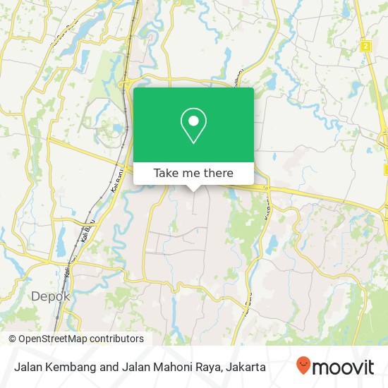 Jalan Kembang and Jalan Mahoni Raya map