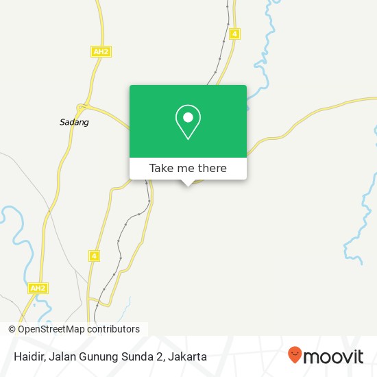 Haidir, Jalan Gunung Sunda 2 map