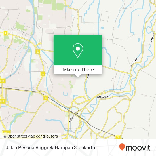 Jalan Pesona Anggrek Harapan 3 map