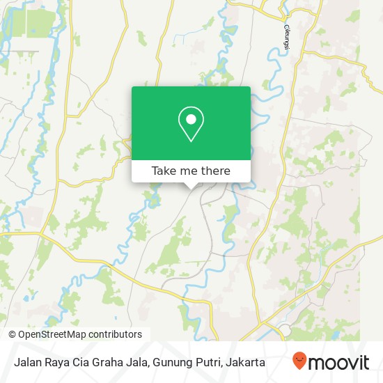 Jalan Raya Cia Graha Jala, Gunung Putri map