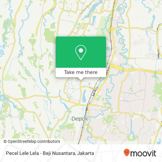 Pecel Lele Lela - Beji Nusantara map