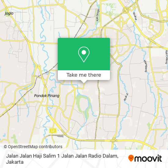 Jalan Jalan Haji Salim 1 Jalan Jalan Radio Dalam map