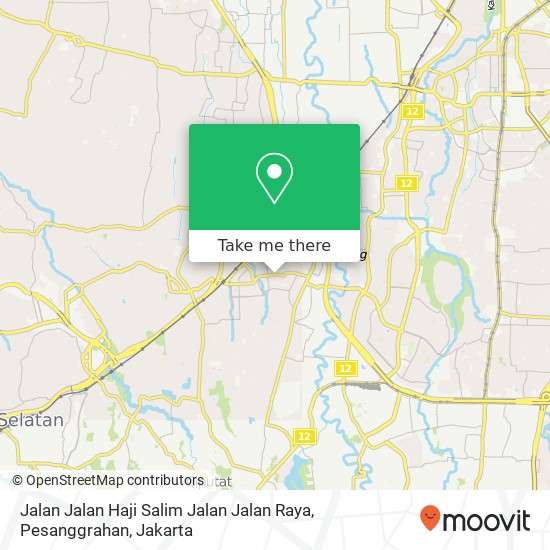 Jalan Jalan Haji Salim Jalan Jalan Raya, Pesanggrahan map