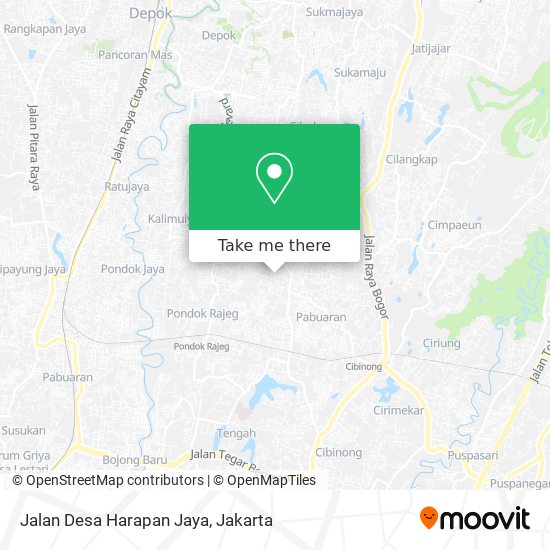Jalan Desa Harapan Jaya map