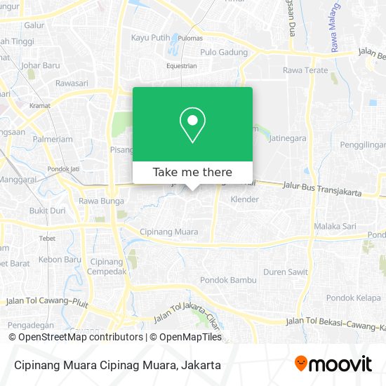 Cipinang Muara Cipinag Muara map