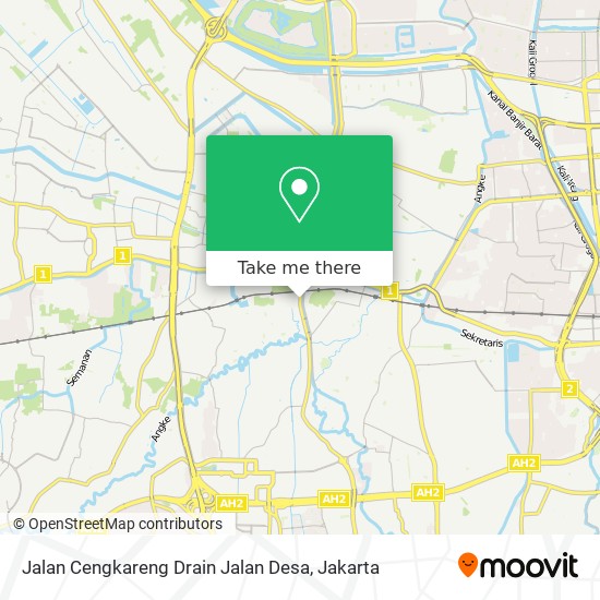 Jalan Cengkareng Drain Jalan Desa map