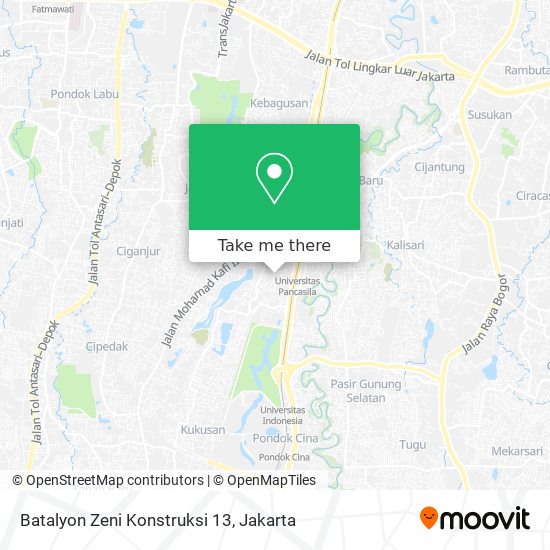 Batalyon Zeni Konstruksi 13 map