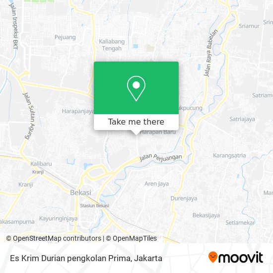 Es Krim Durian pengkolan Prima map