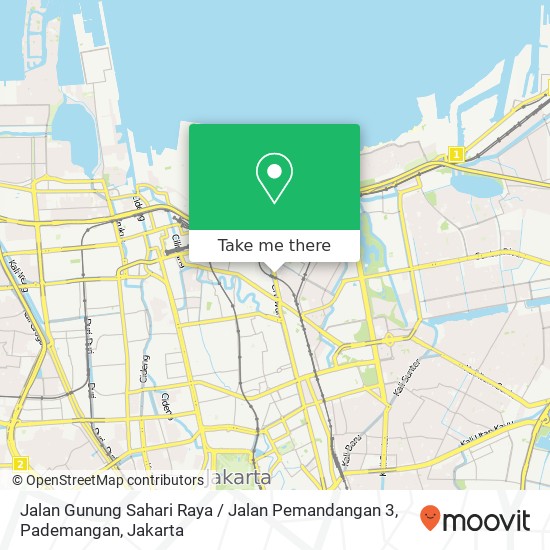 Jalan Gunung Sahari Raya / Jalan Pemandangan 3, Pademangan map