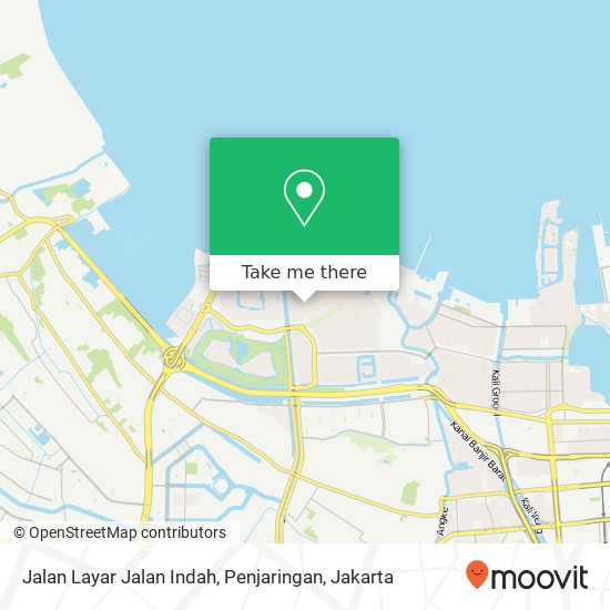 Jalan Layar Jalan Indah, Penjaringan map